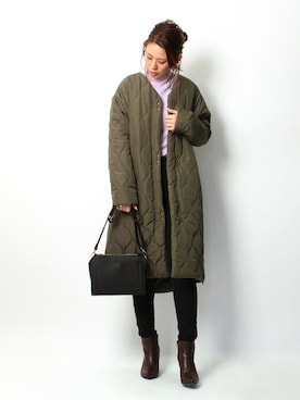 「Pierrot（ピエロ）のアイテム（その他アウター）」を使った、Pierrotスタッフ★大人に似合う高コスパ服をお届けさん（レディース・160cm）の秋コーディネート