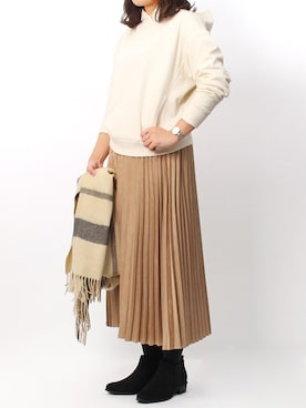 Pierrotスタッフ★大人に似合う高コスパ服をお届けさん（レディース・160cm）の冬コーディネート