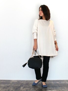 Pierrotスタッフ★大人に似合う高コスパ服をお届けさん（レディース・160cm）の冬コーディネート