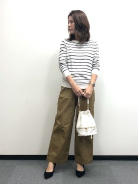 Pierrotスタッフ★大人に似合う高コスパ服をお届けさん(レディース・160cm)の春コーディネート