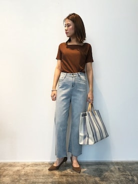 Pierrotスタッフ★大人に似合う高コスパ服をお届けさん（レディース・162cm）の夏コーディネート