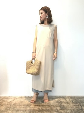 Pierrotスタッフ★大人に似合う高コスパ服をお届けさん（レディース・162cm）の夏コーディネート