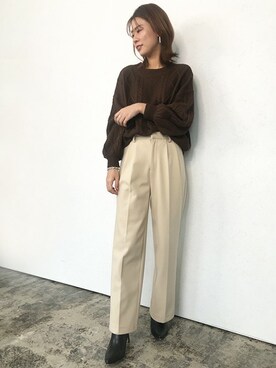 Pierrotスタッフ★大人に似合う高コスパ服をお届けさん（レディース・160cm）の秋コーディネート