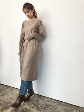Pierrotスタッフ★大人に似合う高コスパ服をお届けさん(レディース・166cm)の冬コーディネート