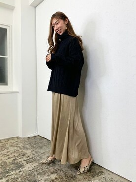 Pierrotスタッフ★大人に似合う高コスパ服をお届けさん（レディース・166cm）の冬コーディネート