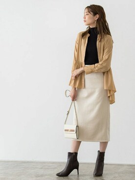 Pierrotスタッフ★大人に似合う高コスパ服をお届けさん(レディース・165cm)の秋コーディネート