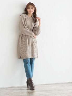 「福袋予約受付中」｜Pierrotスタッフ★大人に似合う高コスパ服をお届けさん（レディース・165cm）の秋コーディネート