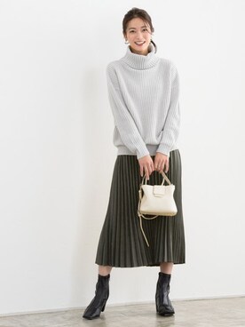 Pierrotスタッフ★大人に似合う高コスパ服をお届けさん（レディース・163cm）の冬コーディネート