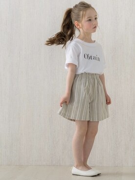 「lulpini（ルルピー二）のアイテム（パンツ）」を使った、Pierrotスタッフ★大人に似合う高コスパ服をお届けさん（キッズ・110cm）の春コーディネート