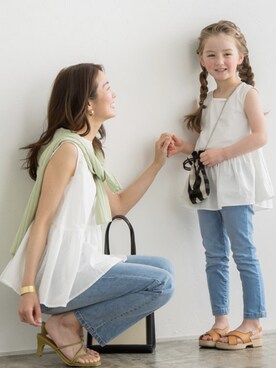 Pierrotスタッフ★大人に似合う高コスパ服をお届けさん（キッズ・110cm）の春コーディネート