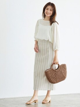 Pierrotスタッフ★大人に似合う高コスパ服をお届けさん(レディース・165cm)の春コーディネート