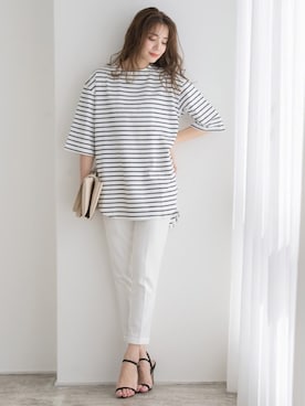 Pierrotスタッフ★大人に似合う高コスパ服をお届けさん(レディース・165cm)の夏コーディネート