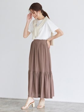 Pierrotスタッフ★大人に似合う高コスパ服をお届けさん(レディース・165cm)の夏コーディネート