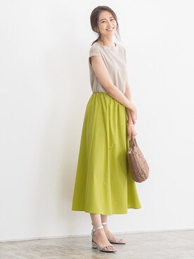 Pierrotスタッフ★大人に似合う高コスパ服をお届けさん(レディース・165cm)の夏コーディネート