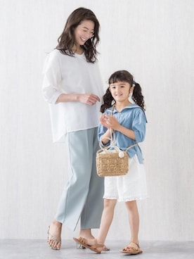 「lulpini（ルルピー二）のアイテム（パンツ）」を使った、Pierrotスタッフ★大人に似合う高コスパ服をお届けさん（レディース・165cm）の夏コーディネート