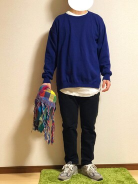 「THEE（シー）のアイテム（ニット/セーター）」を使った、miraconiさん（メンズ・164cm）の冬コーディネート