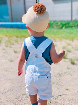 「ZARA（ザラ）のアイテム（サロペット/オーバーオール）」を使った、Kさん（キッズ・80cm）の春コーディネート