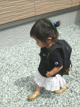 「Herschel Supply（ハーシェルサプライ）のアイテム」を使った、HAさん（キッズ・80cm）の夏コーディネート