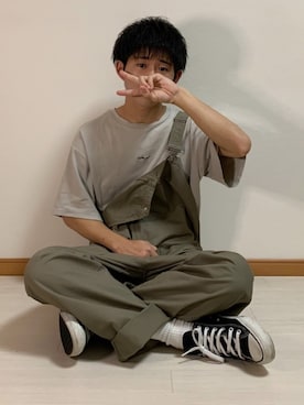 「SITRY（シトリー）のアイテム（オールインワン・サロペット）」を使った、jo_wearさん（メンズ・170cm）の夏コーディネート