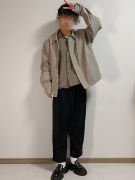 「ラブアンドピース2020」｜「アイテム（カバーオール）」を使った、jo_wearさん（メンズ・170cm）の秋コーディネート