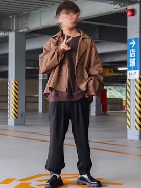 「ZIP FIVE（ジップファイブ）のアイテム（トレンチコート）」を使った、jo_wearさん（メンズ・170cm）の秋コーディネート