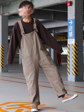 「SITRY（シトリー）のアイテム（オールインワン・サロペット）」を使った、jo_wearさん（メンズ・170cm）の秋コーディネート