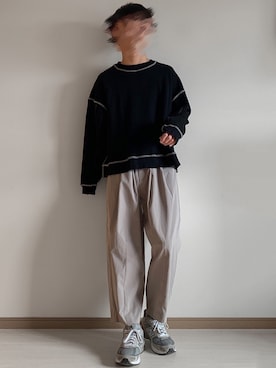 「shiki tokyo（シキトウキョウ）のアイテム（スウェット）」を使った、jo_wearさん（メンズ・170cm）の秋コーディネート