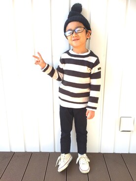 R☺︎A☆さん（キッズ・100cm）の冬コーディネート