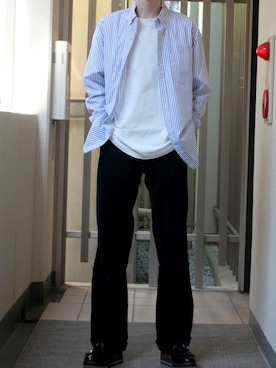 「DISCOVERED（ディスカバード）のアイテム（シューズ）」を使った、halさん（メンズ・180cm）の秋コーディネート