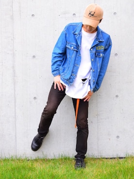 「jeans（ジーンズ）のアイテム（ジャケット/アウター）」を使った、KIuyu:)さん（メンズ・171cm）の秋コーディネート