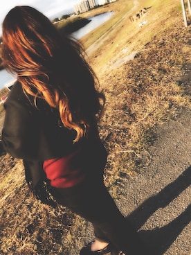 「cashmere（カシミア）のアイテム」を使った、KY'2さん（レディース・152cm）の秋コーディネート