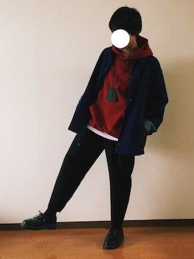 「ITTI（イッチ）のアイテム（キーケース/キーアクセサリー）」を使った、ミニマルまぁさん（メンズ・163cm）の春コーディネート