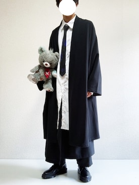 「Dr. Martens（ドクターマーチン）の［UNISEX/ユニセックス］Dr.Martens ドクターマーチン 3EYE GIBSON 1461 MONO 3ホール ギブソン シューズ（ドレスシューズ）」を使った、ミニマルまぁさん（メンズ・163cm）の春コーディネート