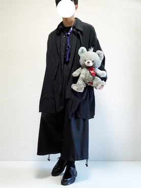 「SHAREEF（シャリーフ）のアイテム（アクセサリー）」を使った、ミニマルまぁさん（メンズ・163cm）の夏コーディネート