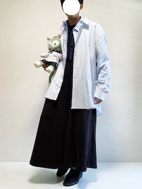 「SHAREEF（シャリーフ）のアイテム（アクセサリー）」を使った、ミニマルまぁさん（メンズ・163cm）の夏コーディネート