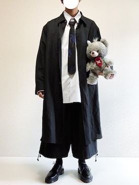 「Dr. Martens（ドクターマーチン）の［UNISEX/ユニセックス］Dr.Martens ドクターマーチン 3EYE GIBSON 1461 MONO 3ホール ギブソン シューズ（ドレスシューズ）」を使った、ミニマルまぁさん（メンズ・163cm）の夏コーディネート