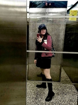 「BELLE（ベル）のアイテム」を使った、Karen Zengさん（レディース・165cm）の秋コーディネート