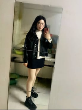 「BELLE（ベル）のアイテム」を使った、Karen Zengさん（レディース・165cm）の秋コーディネート