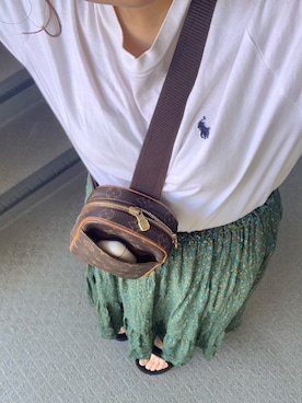 「Teva（テバ）のTeva / プラットフォーム ユニバーサル（サンダル）」を使った、Kanoさん（レディース・158cm）の夏コーディネート