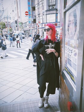 「MONKI（モンキ）のアイテム（ファッション雑貨）」を使った、Xeniaさん（レディース・178cm）の秋コーディネート