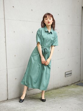 「kutir（クティール）のアイテム（ワンピース/ドレス）」を使った、kutir_officialさん（レディース・162cm）の夏コーディネート