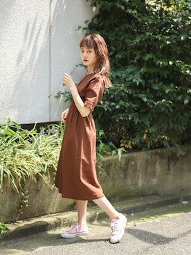 「kutir（クティール）のアイテム（ワンピース/ドレス）」を使った、kutir_officialさん（レディース・162cm）の夏コーディネート