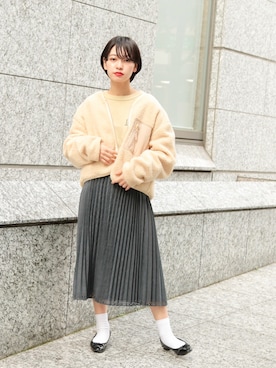 kutir_officialさん（レディース・159cm）の冬コーディネート