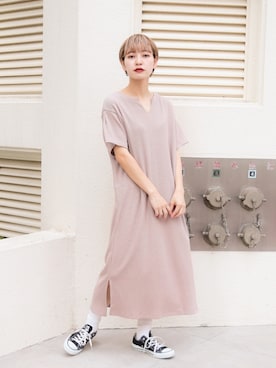 「kutir（クティール）のアイテム（ワンピース/ドレス）」を使った、kutir_officialさん（レディース・159cm）の夏コーディネート