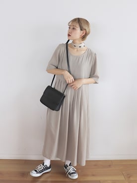 「kutir（クティール）のアイテム（ワンピース/ドレス）」を使った、kutir_officialさん（レディース・160cm）の夏コーディネート