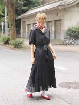 「kutir（クティール）のアイテム（ワンピース/ドレス）」を使った、kutir_officialさん（レディース・159cm）の夏コーディネート