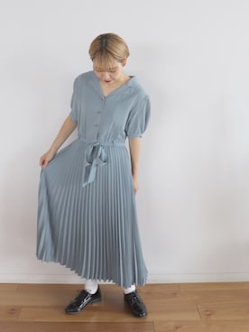 「kutir（クティール）のアイテム（ワンピース/ドレス）」を使った、kutir_officialさん（レディース・159cm）の夏コーディネート