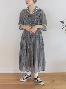 「kutir（クティール）のアイテム（ワンピース/ドレス）」を使った、kutir_officialさん（レディース・159cm）の夏コーディネート