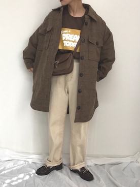 「kutir（クティール）のアイテム（その他アウター）」を使った、kutir_officialさん（レディース・159cm）の冬コーディネート