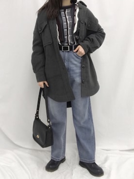 「kutir（クティール）のアイテム（その他アウター）」を使った、kutir_officialさん（レディース・160cm）の冬コーディネート